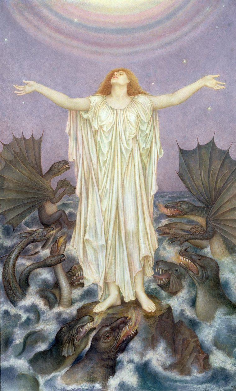 S.O.S. (olej na canva) od Evelyn De Morgan