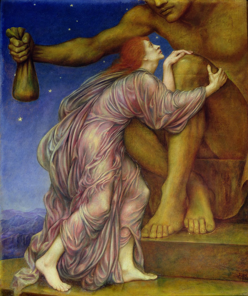 Uctívání mamonu, 1909 od Evelyn De Morgan