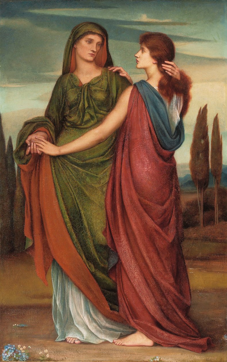 Naomi a Ruth, 1887 od Evelyn De Morgan