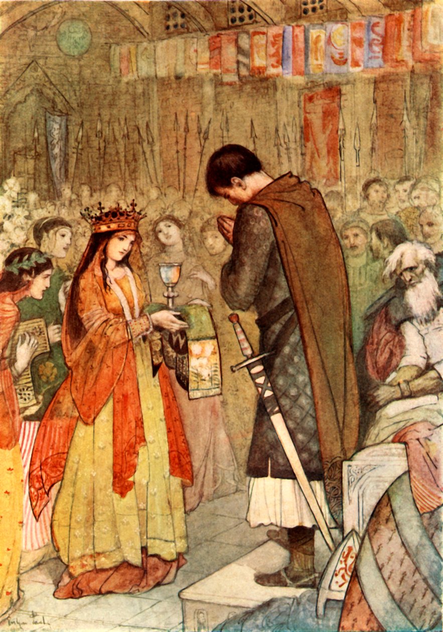 „Parzival se modlí za vedení“, 1919. od Evelyn Paul
