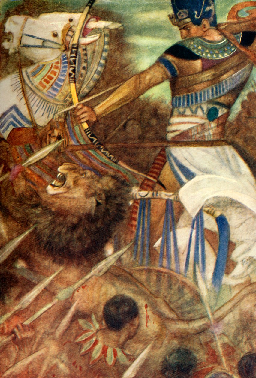 „Rameses II v doprovodu lva“, 1915. od Evelyn Paul
