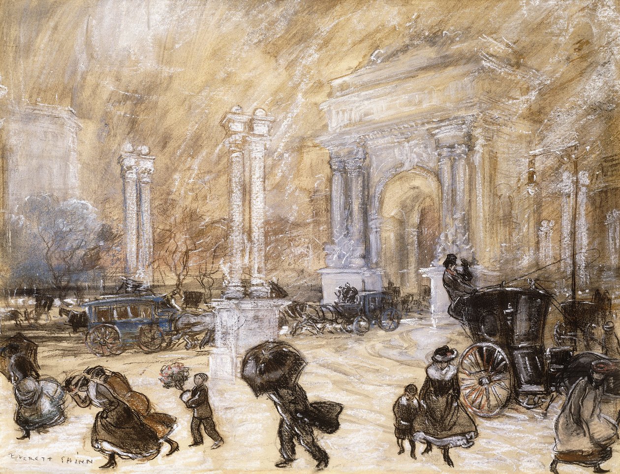 Deweyho oblouk, Madison Square od Everett Shinn