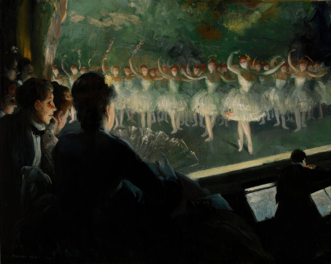 Bílý balet od Everett Shinn