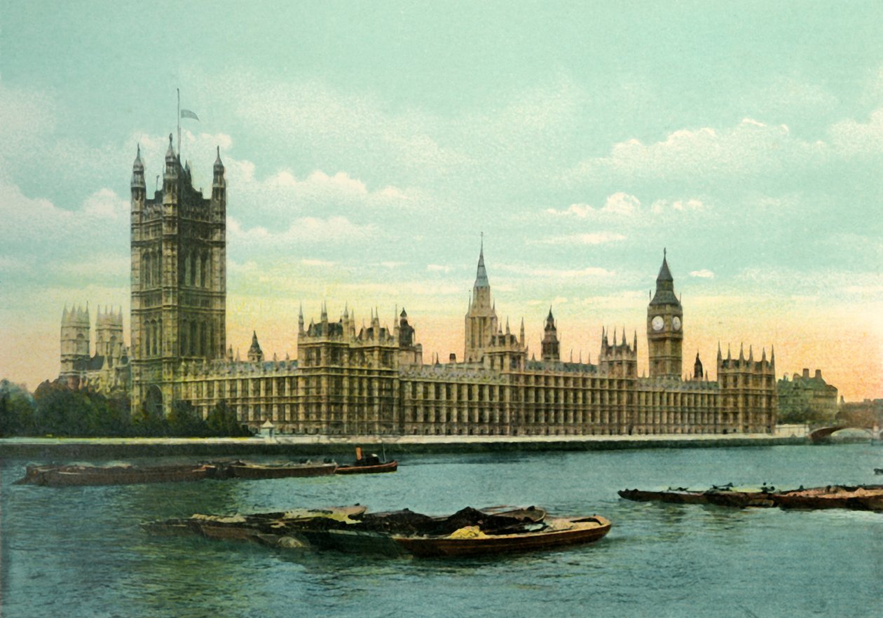 The Houses of Parliament, c1900s. od Eyre and Spottiswoode