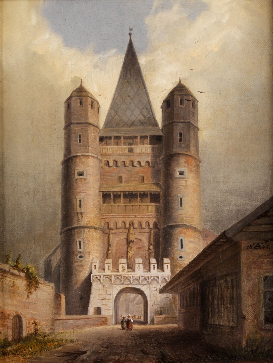 Spalentor v Basileji od F. A. Zeuschner