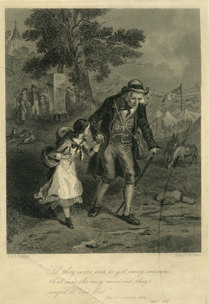 Old Curiosity Shop: Nell Trent and Grandfather od F.O.C. and McRae, C. John Darley