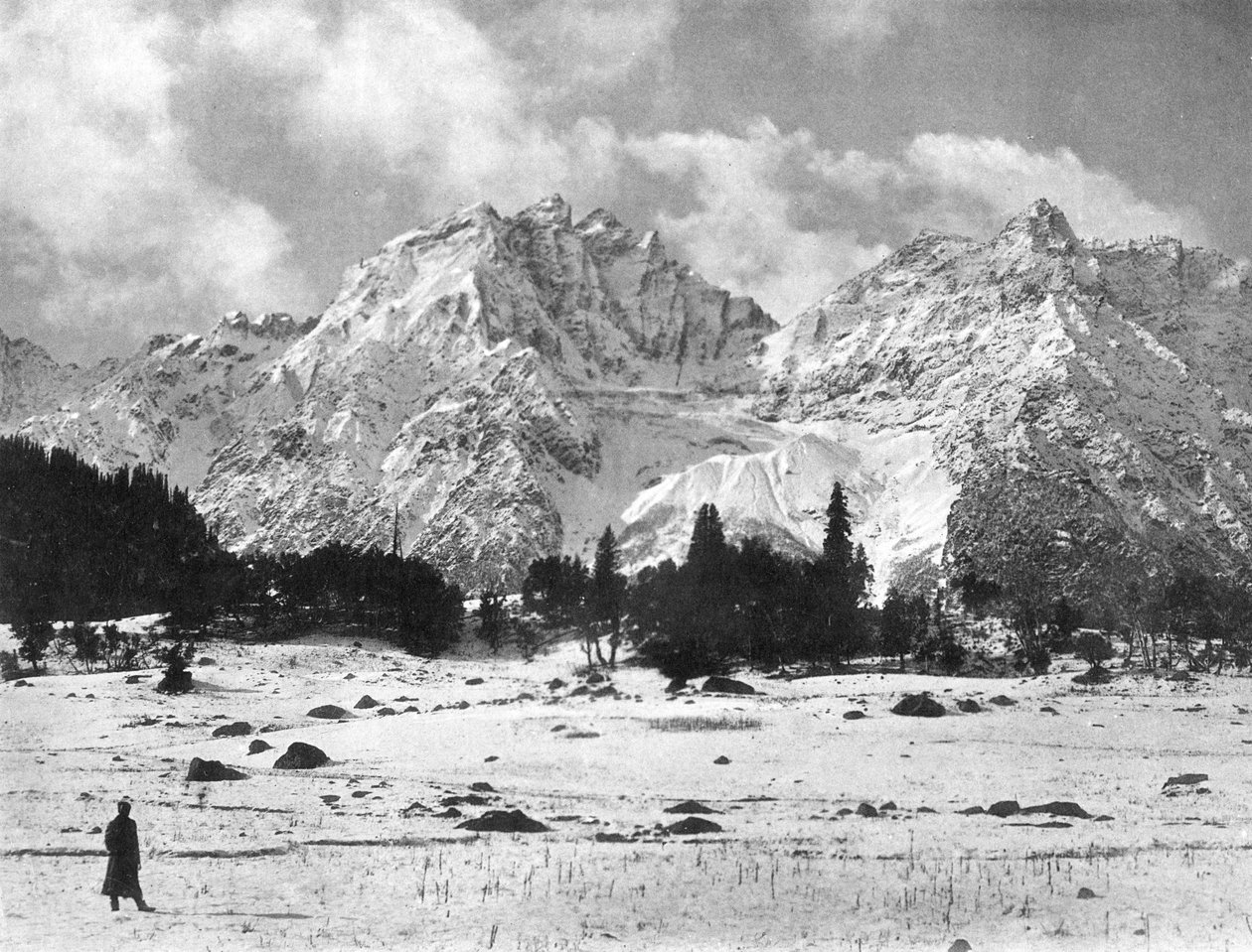 Pohoří Sonamarg, Kašmír, Indie, počátek 20. století. od F. Bremner