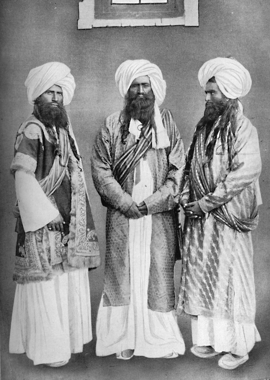 Tři náčelníci Balochi, 1902 od F. Bremner