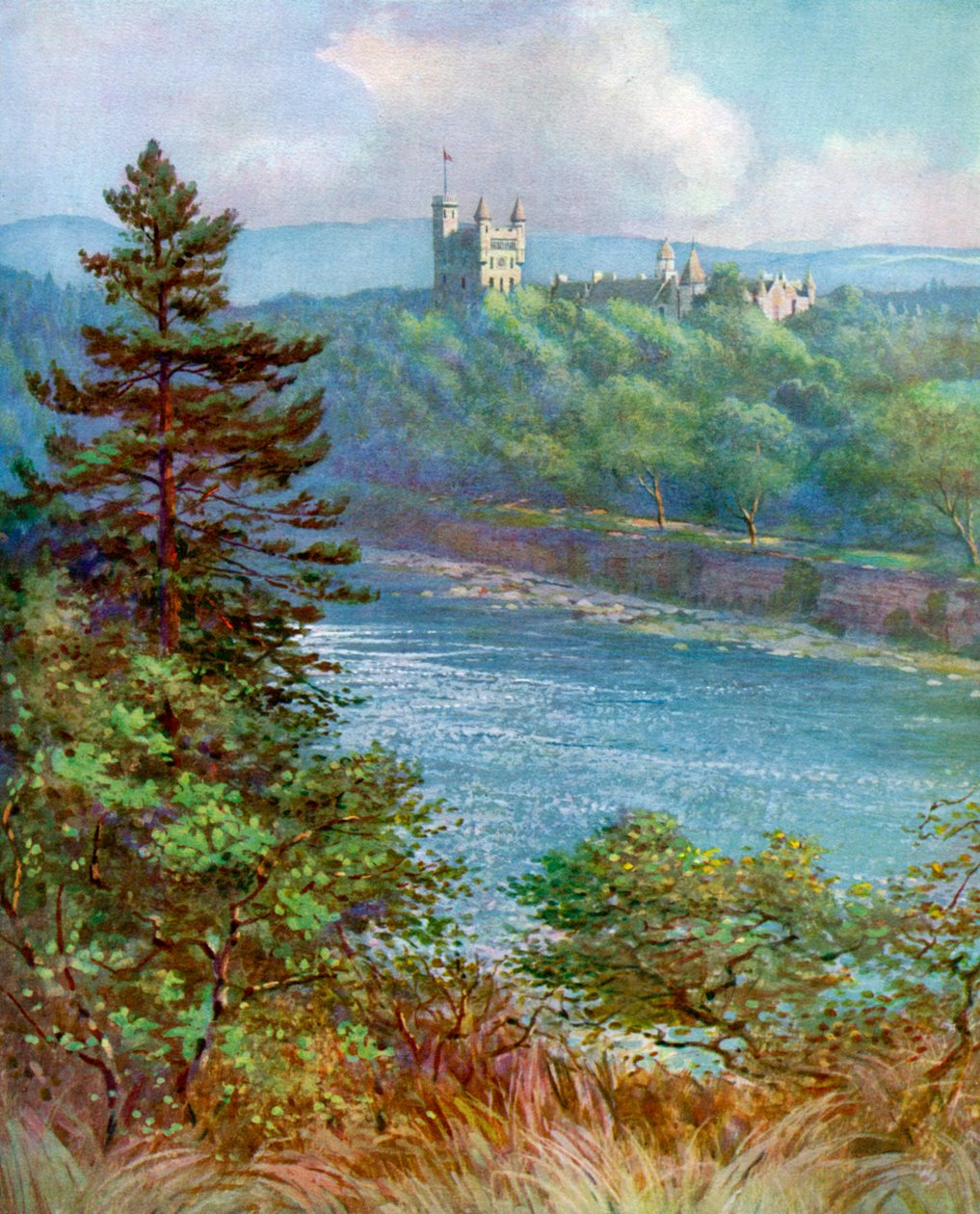 Hrad Balmoral, Aberdeenshire, Skotsko, 1924-1926. od F. C. Varley