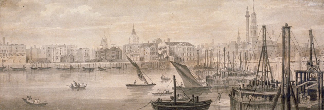 Starý londýnský most, 1826. od F Jackson