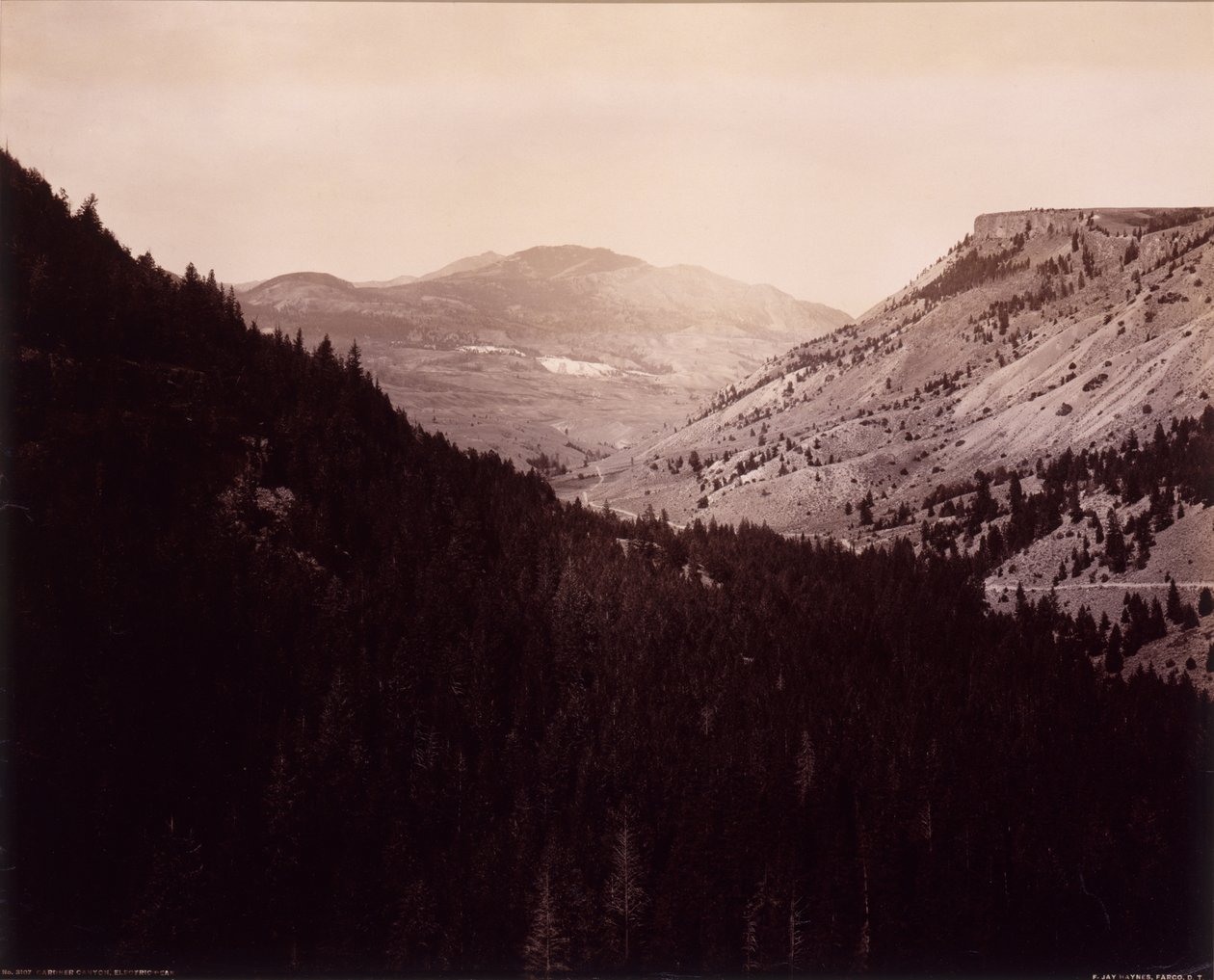 Gardner Canyon, Electric Peak od F. Jay Haynes