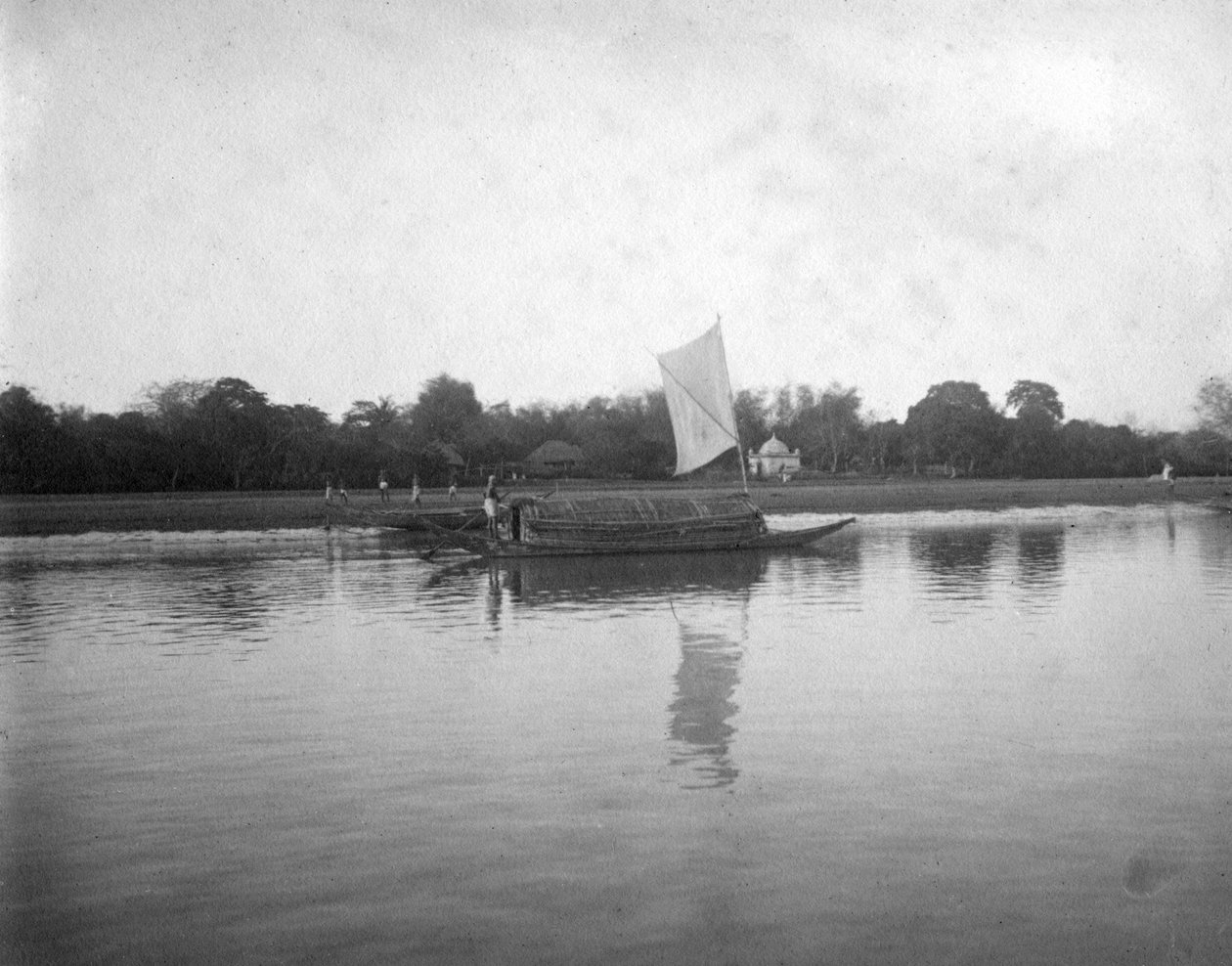 Hooghly River, Alipore, Indie, 1905-1906 od F. L. Peters
