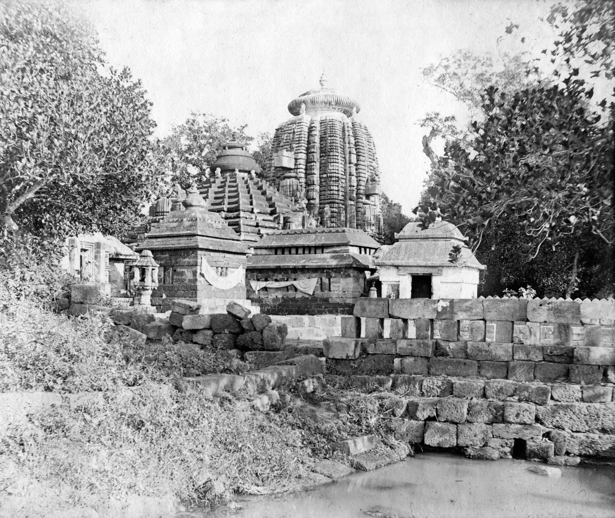 Chrám Lingaraj, Bhubaneswar, Orissa, Indie, 1905-1906 od F. L. Peters