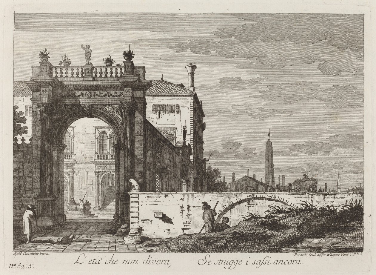 Věk, který nesežere... od Fabio Berardi after Canaletto