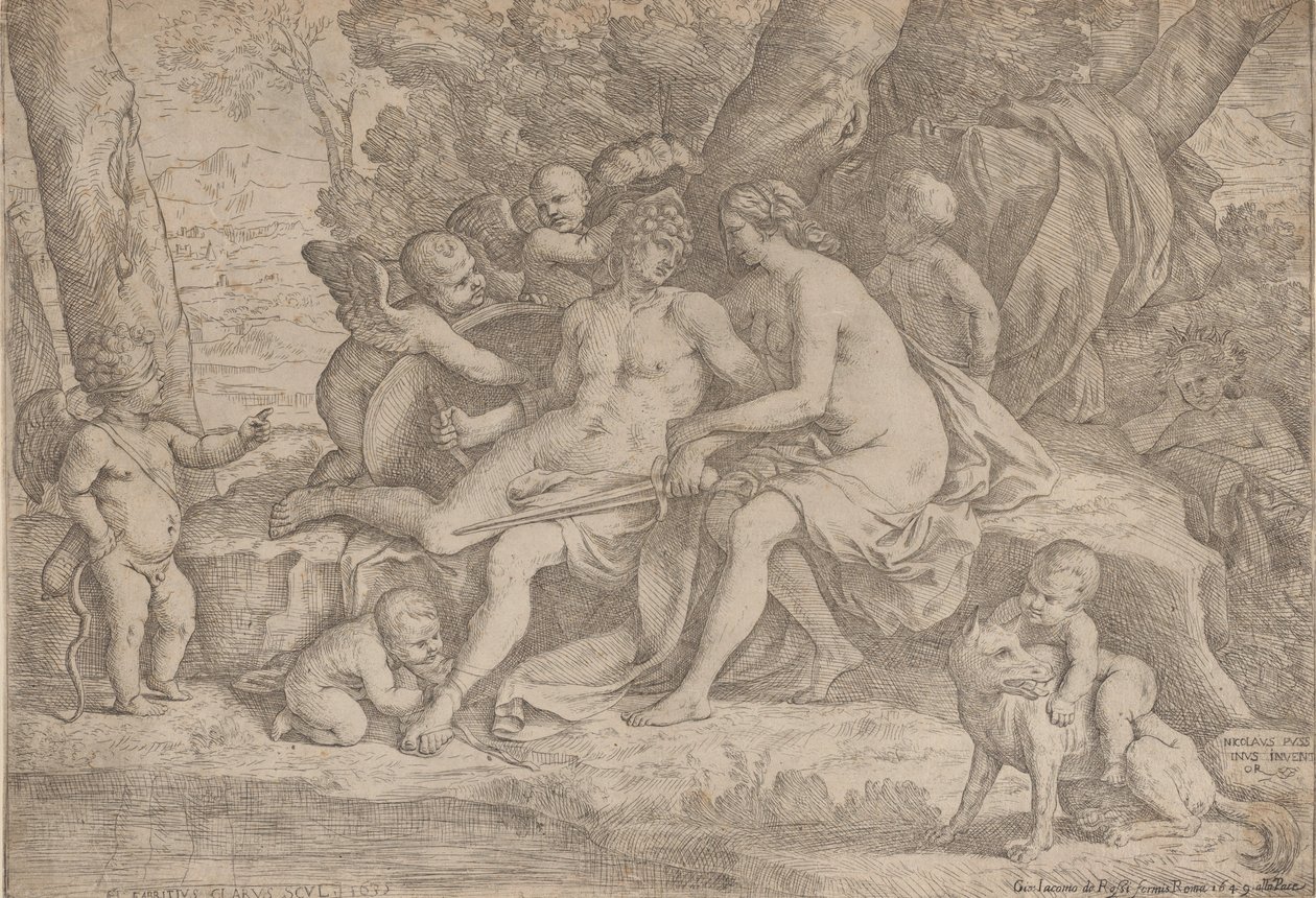 Mars a Venuše, 1635-49. od Fabrizio Chiari