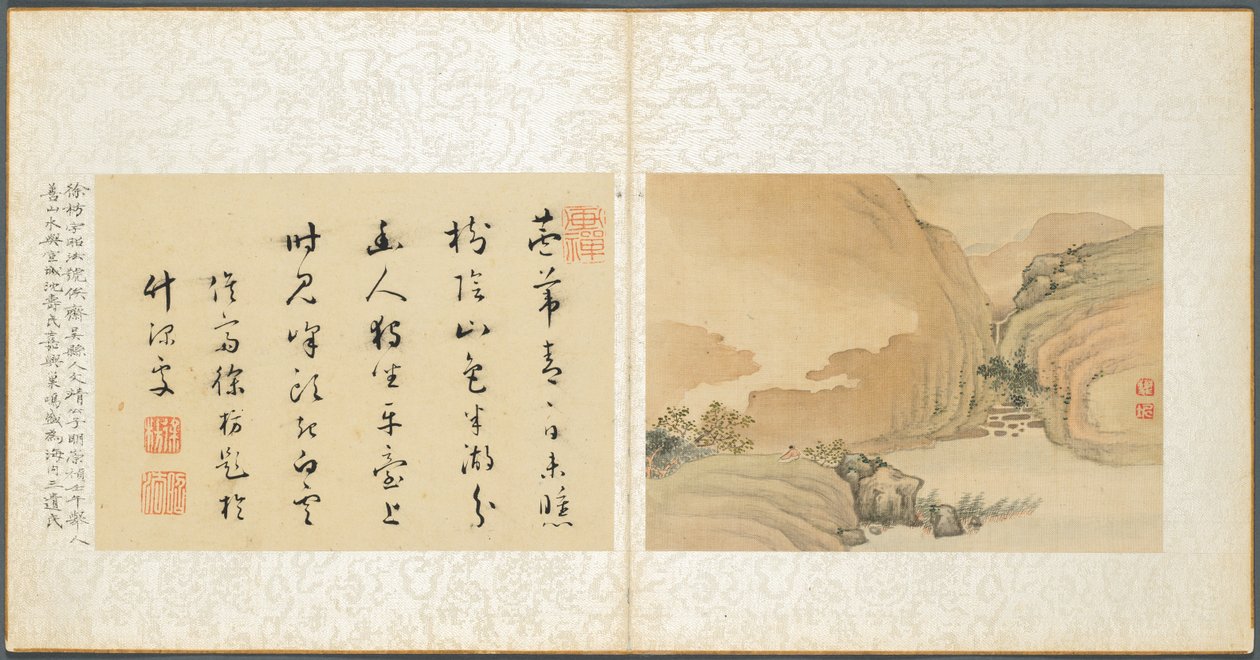Album Miscellaneous Subjects, Leaf 3, 1600s. od Fan Qi