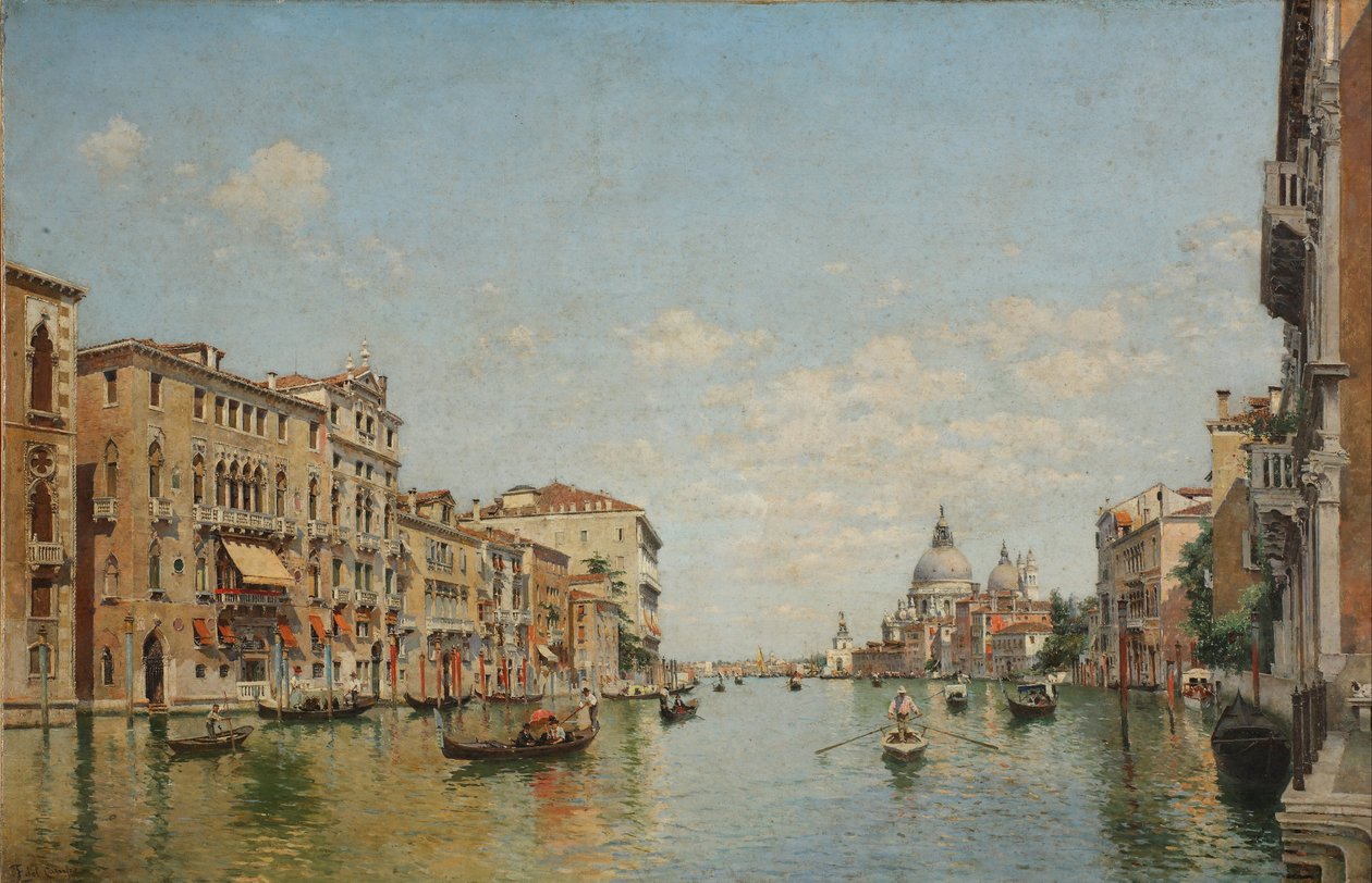 Pohled na Grand Canal v Benátkách od Federico del Campo