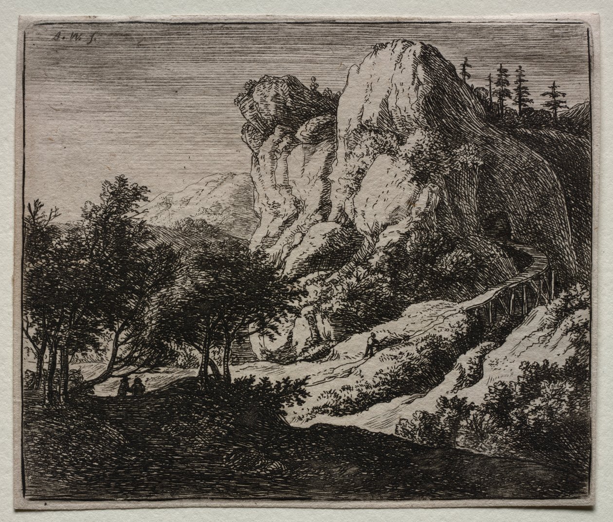 Čtyři krajiny: Klikatý dřevěný most od Federico Barocci