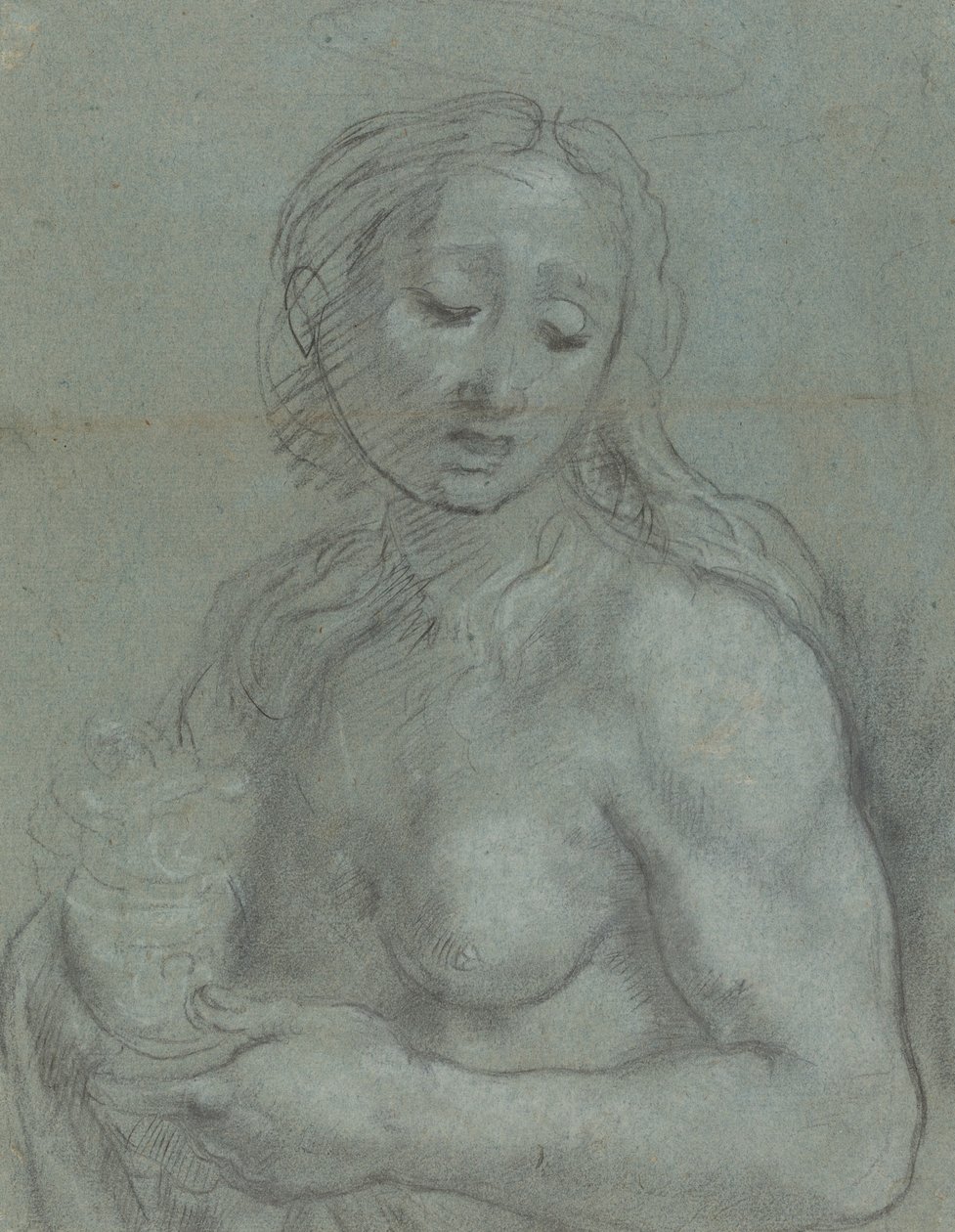 Poloviční délka Marie Magdaleny [verso] od Federico Barocci