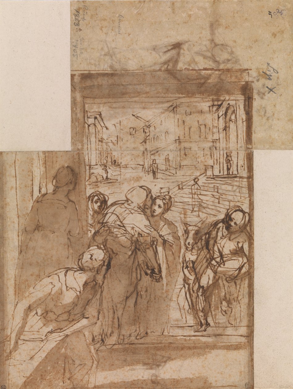 Studie kompozice pro návštěvu od Federico Barocci