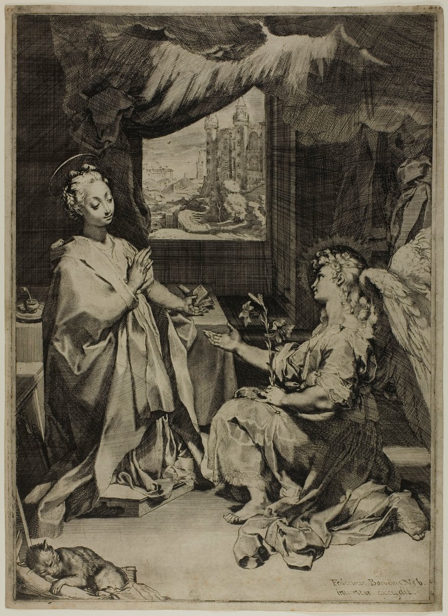 Zvěstování od Federico Barocci