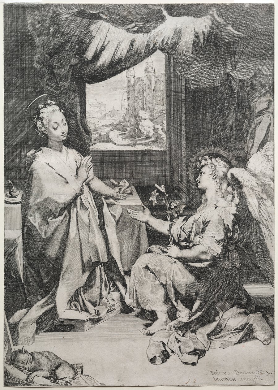 Zvěstování od Federico Barocci