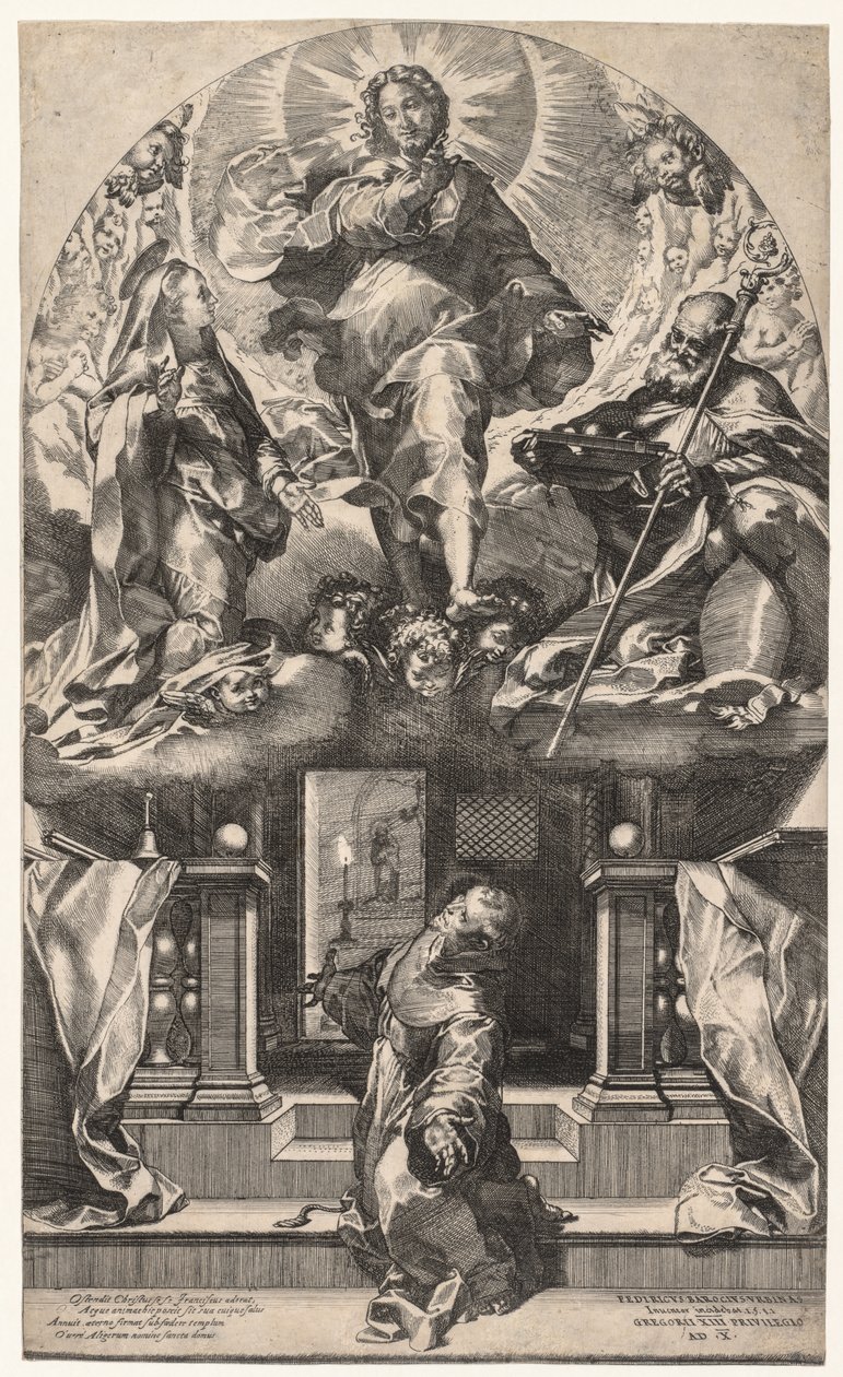 Vidění svatého Františka, 1581. od Federico Barocci