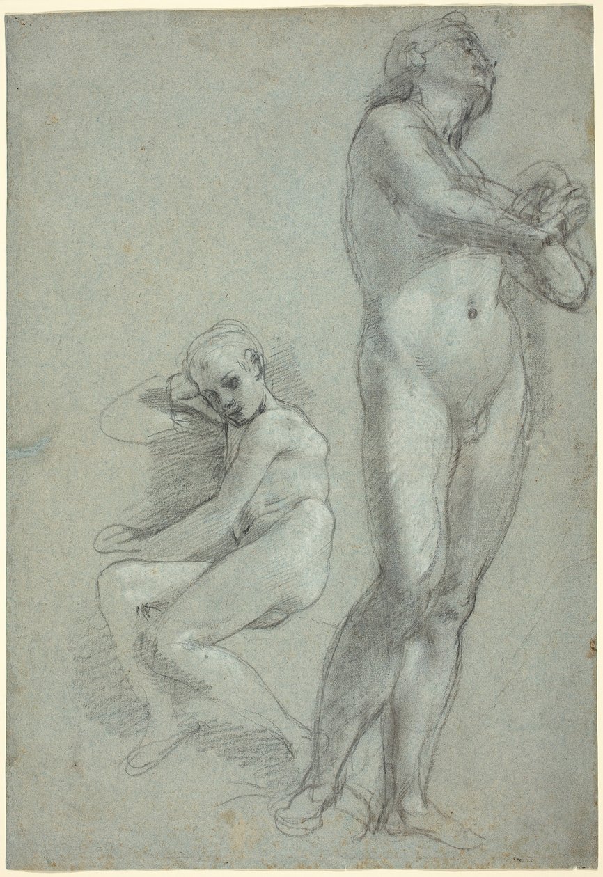 Dva nahí mladíci [recto] od Federico Barocci