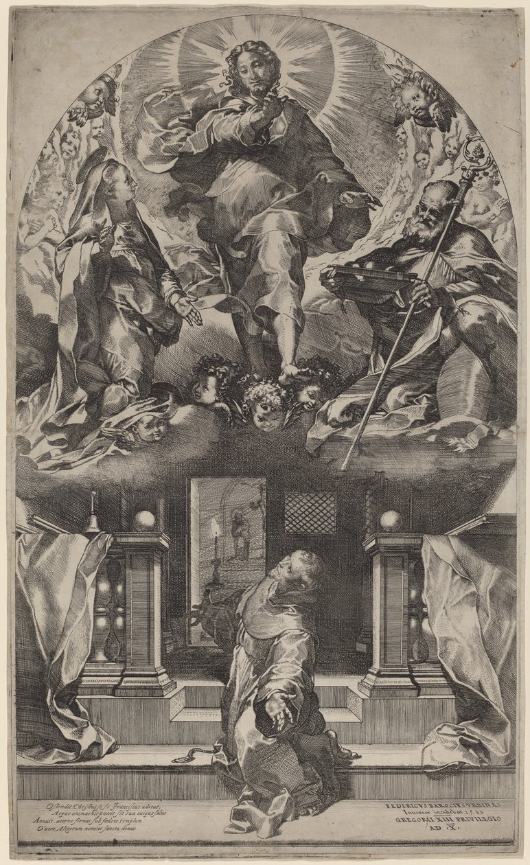 Vidění svatého Františka, 1581. od Federico Barocci