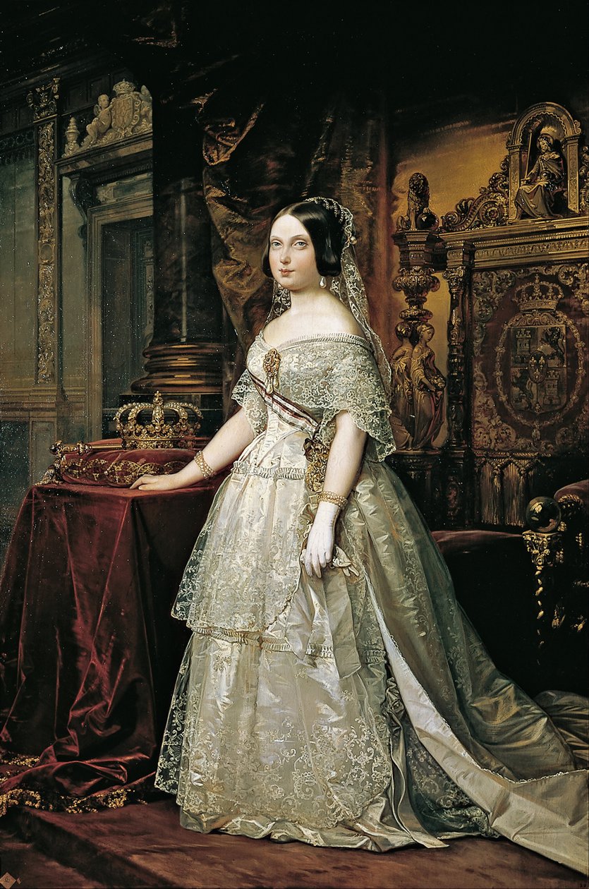 Isabela II. španělská od Federico de Madrazo y Kuntz