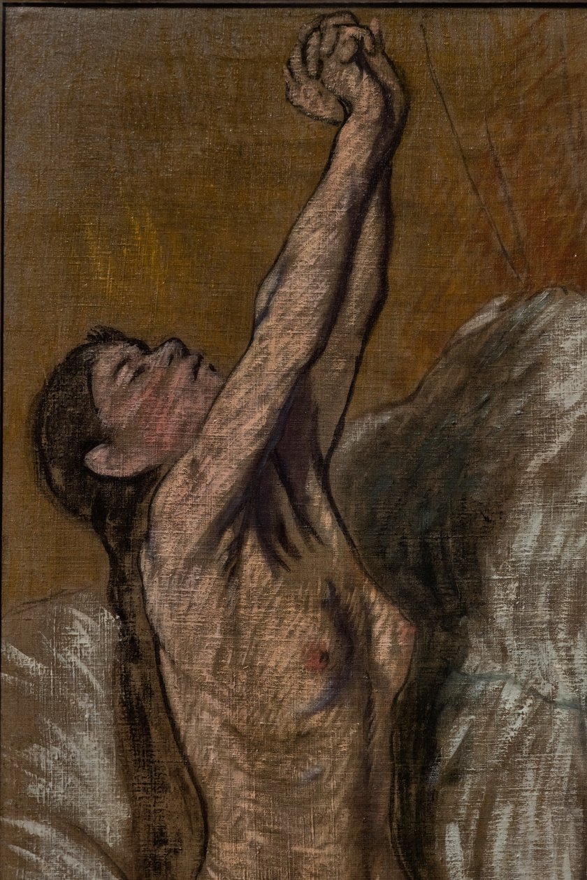 Nahá dívka, detail od Federigo Zandomeneghi