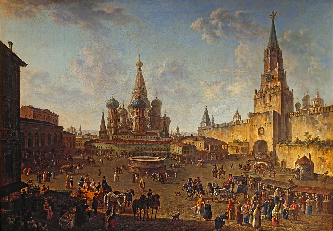 Rudé náměstí v Moskvě od Fedor Alekseyev