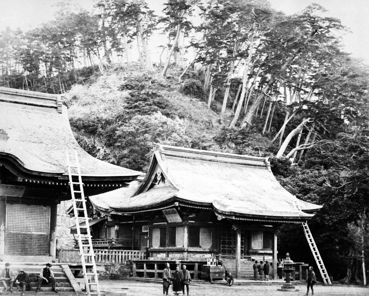 Chrám Kamakura, kolem roku 1867 od Felice Beato