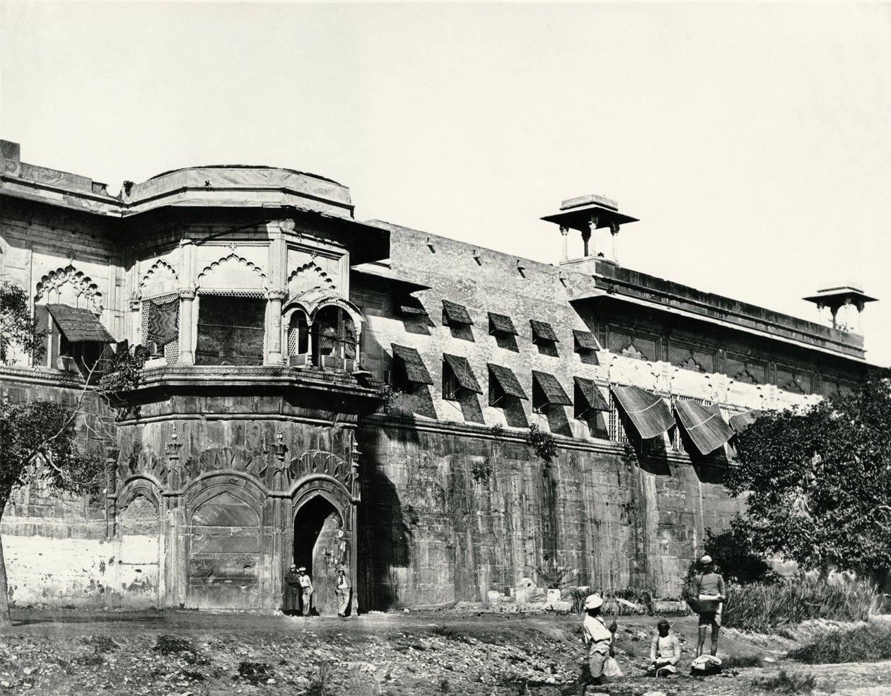 Palác, Dillí, kolem roku 1858 od Felice Beato