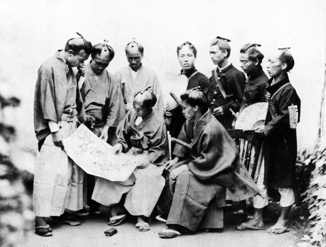 Samuraj, cca 1868 od Felice Beato