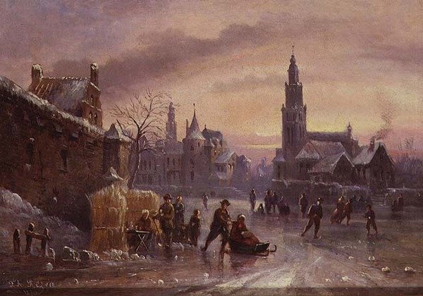 Sněhová scéna od Felice A. Rezia