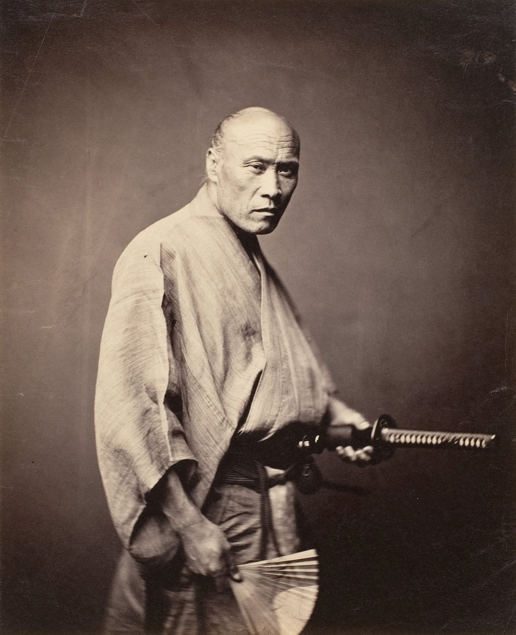 Samuraj, Jokohama, 1864-65. od Felice Beato