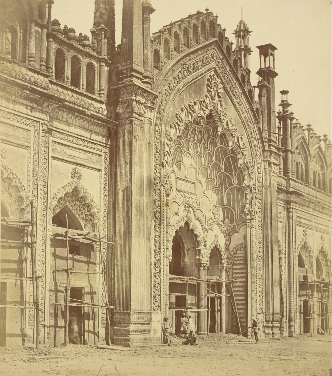 Summa Musjid Gate, Lucknow od Felice Beato