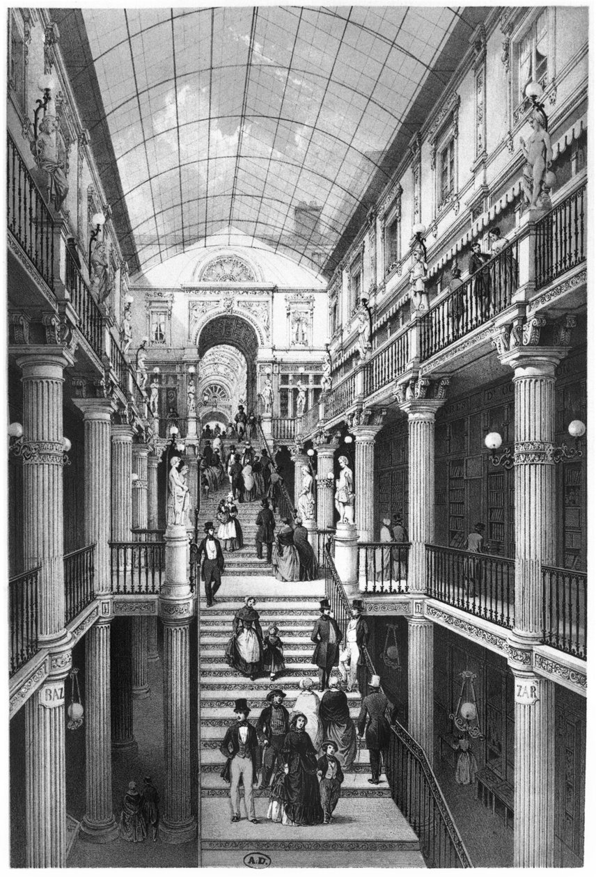 Pasáž Pommeraye, Nantes, 1841 od Felix Benoist
