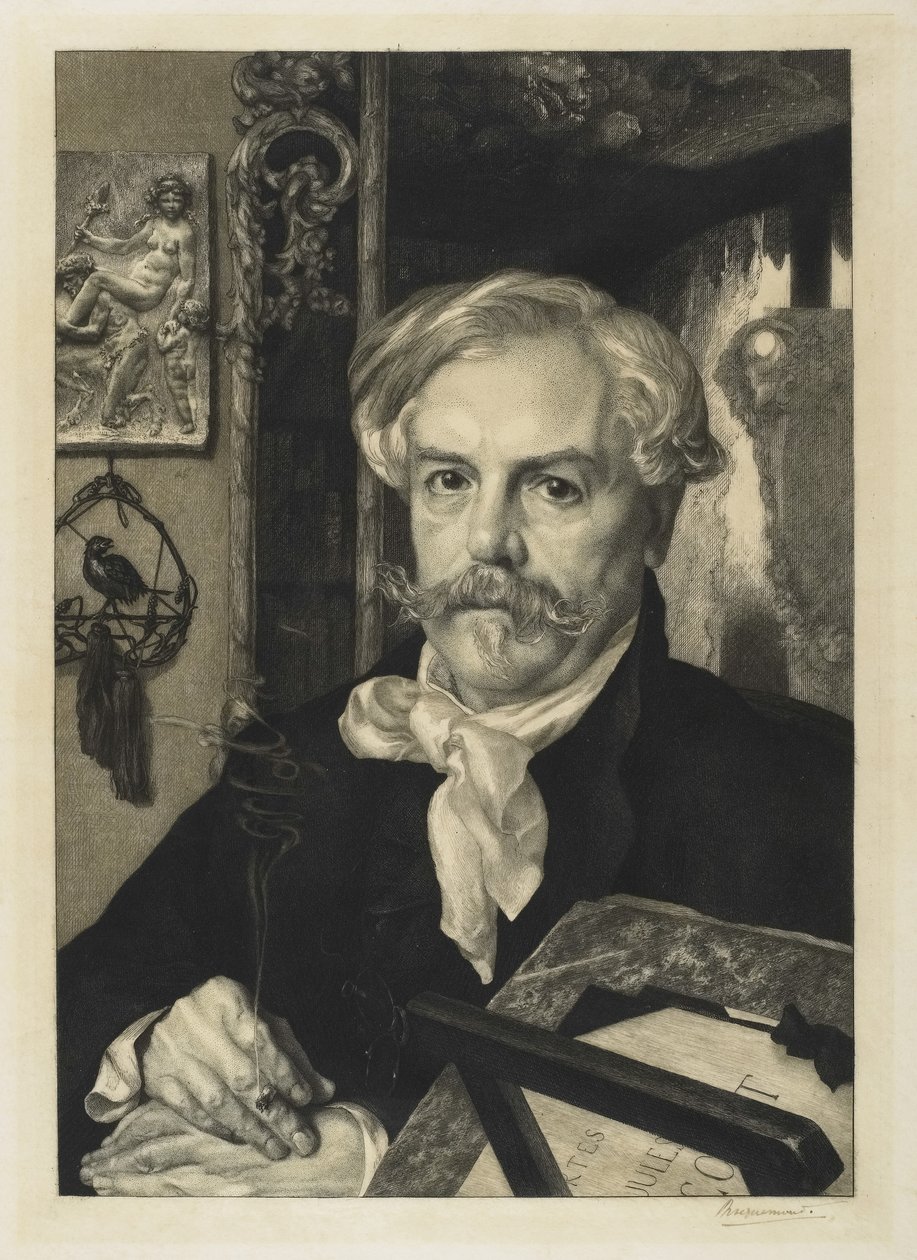 Edmond de Goncourt od Felix Bracquemond