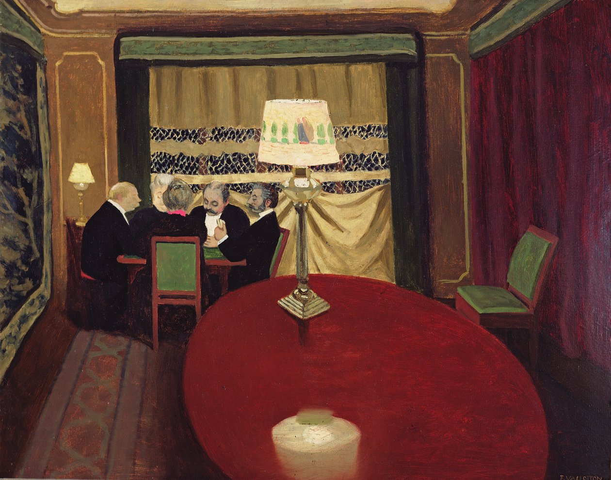 A Round of Poker, 1902 (viz 146953) od Felix Edouard Vallotton