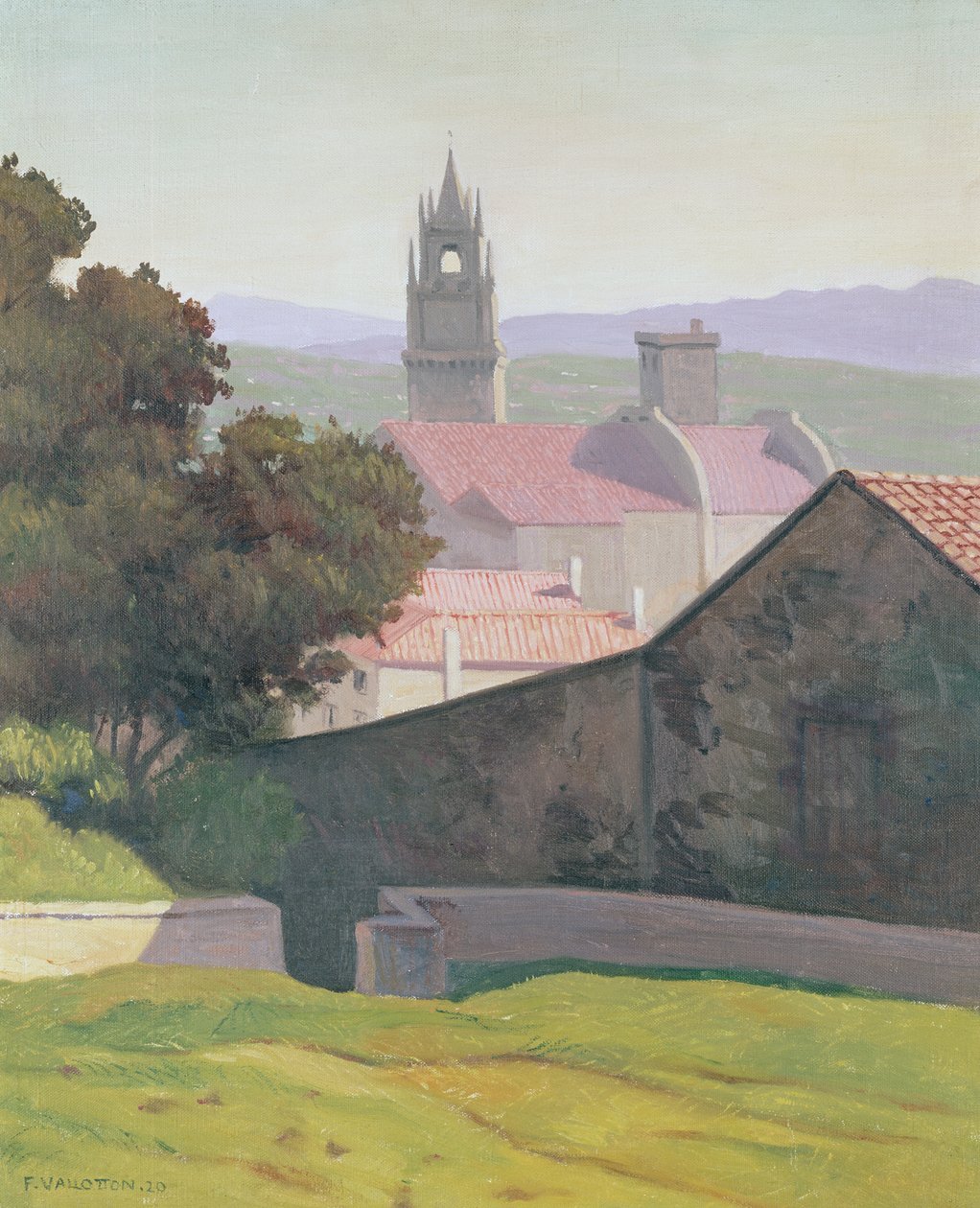 Krajina s kostelem, 1920 od Felix Edouard Vallotton