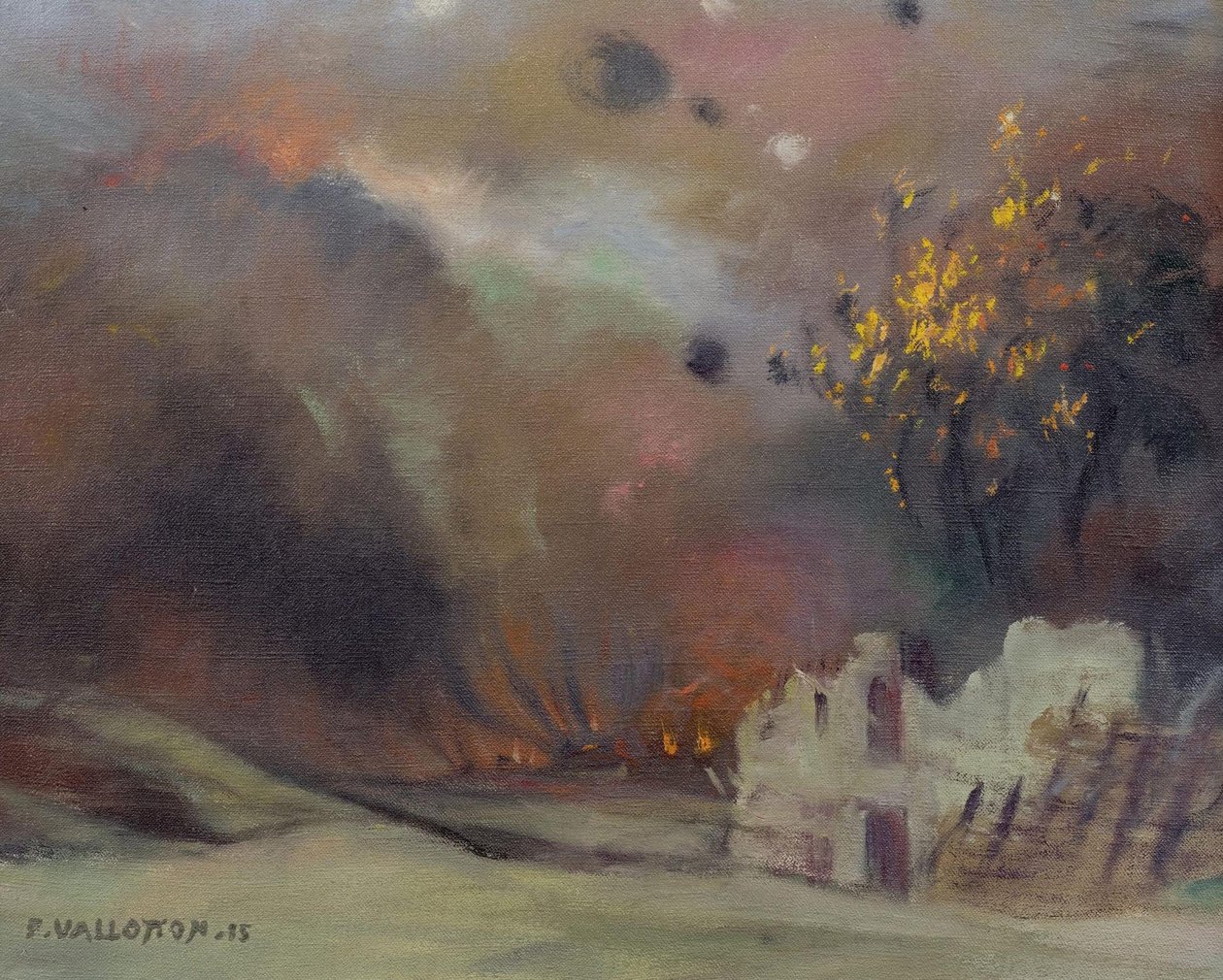válka, 1915 od Felix Edouard Vallotton