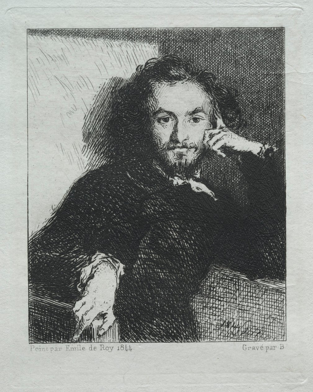 Baudelaire, po Emilu de Roy, 1869. od Felix Bracquemond