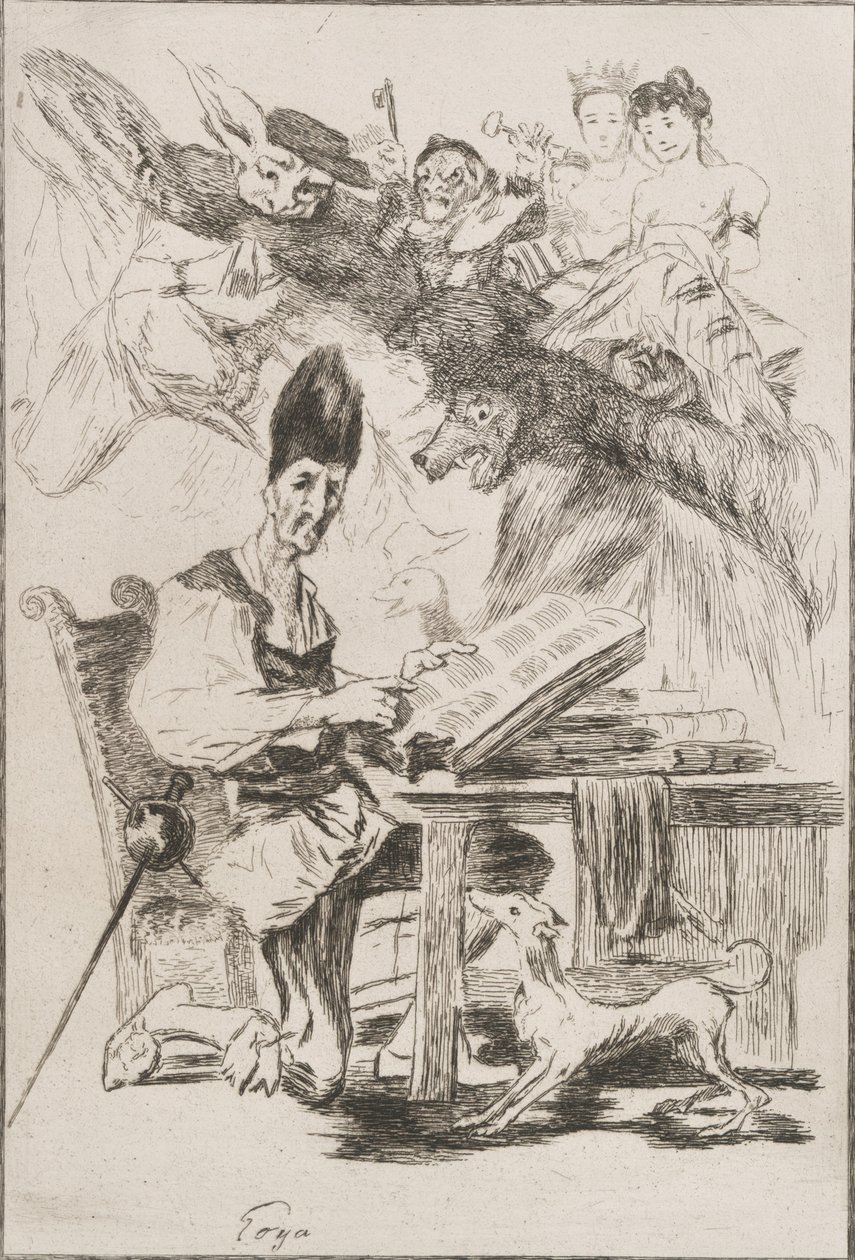 Don Quijote, 1860 od Felix Bracquemond