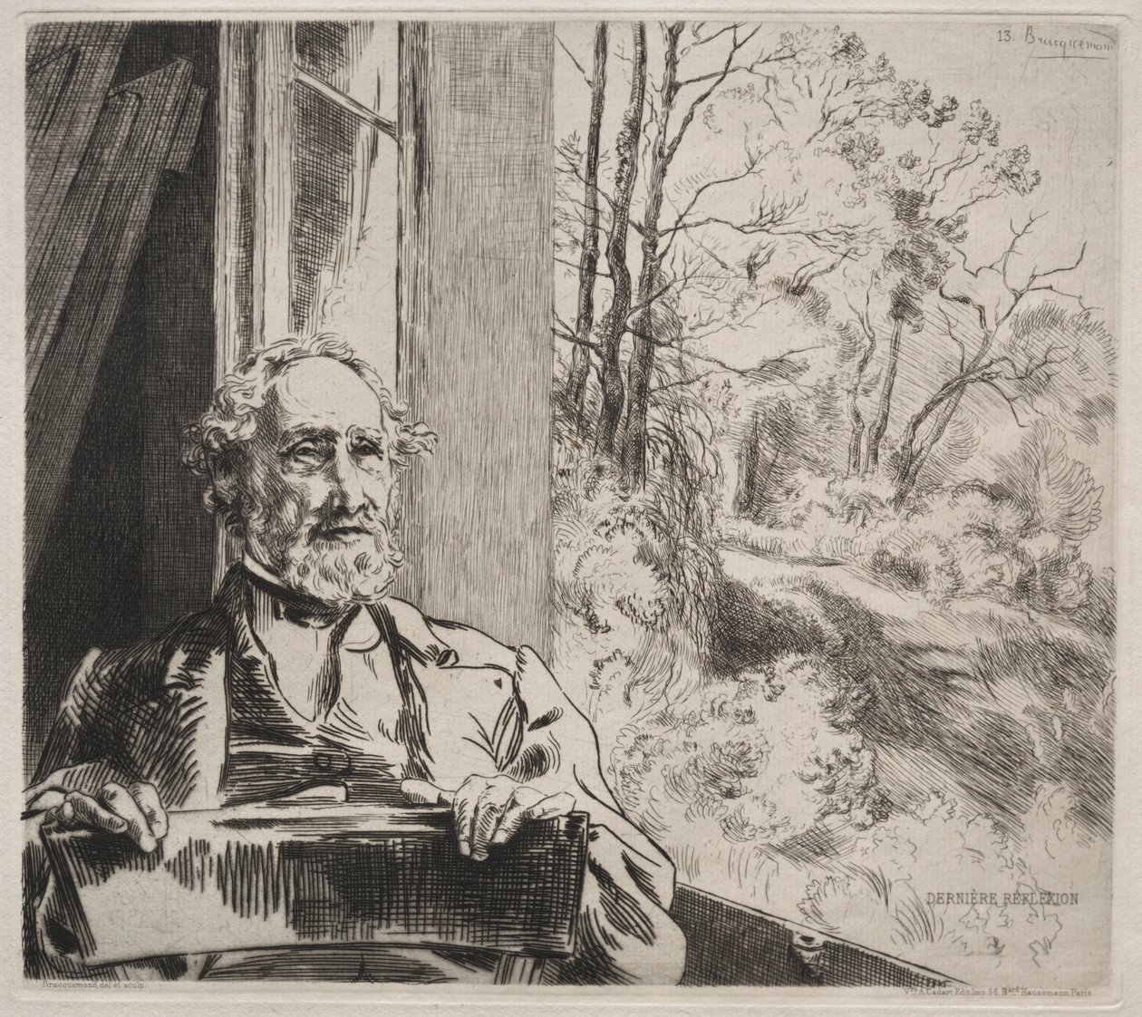 Meyer-Heine, c. 1872. od Felix Bracquemond