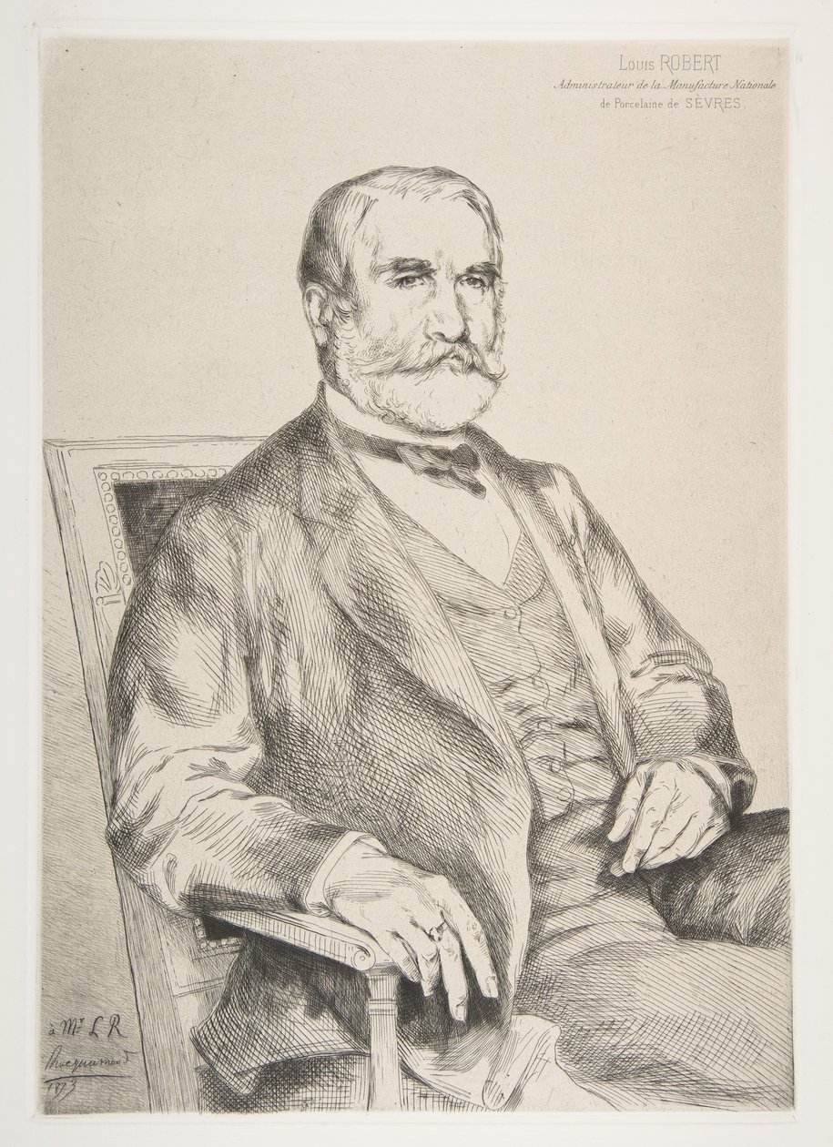 Portrét Louise Roberta, 1873. od Felix Bracquemond