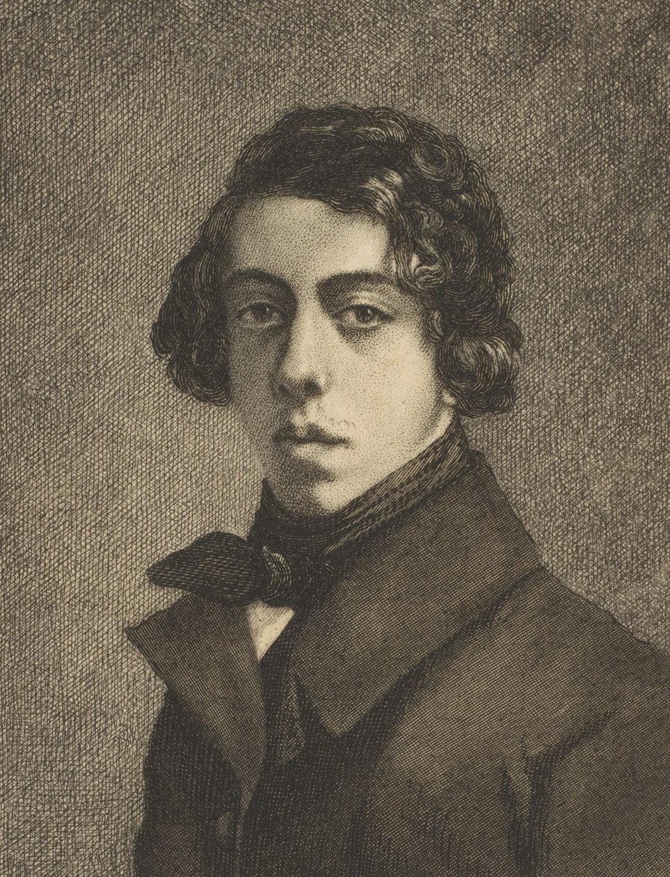 Portrét Théodora Chassériau, 1893. od Felix Bracquemond