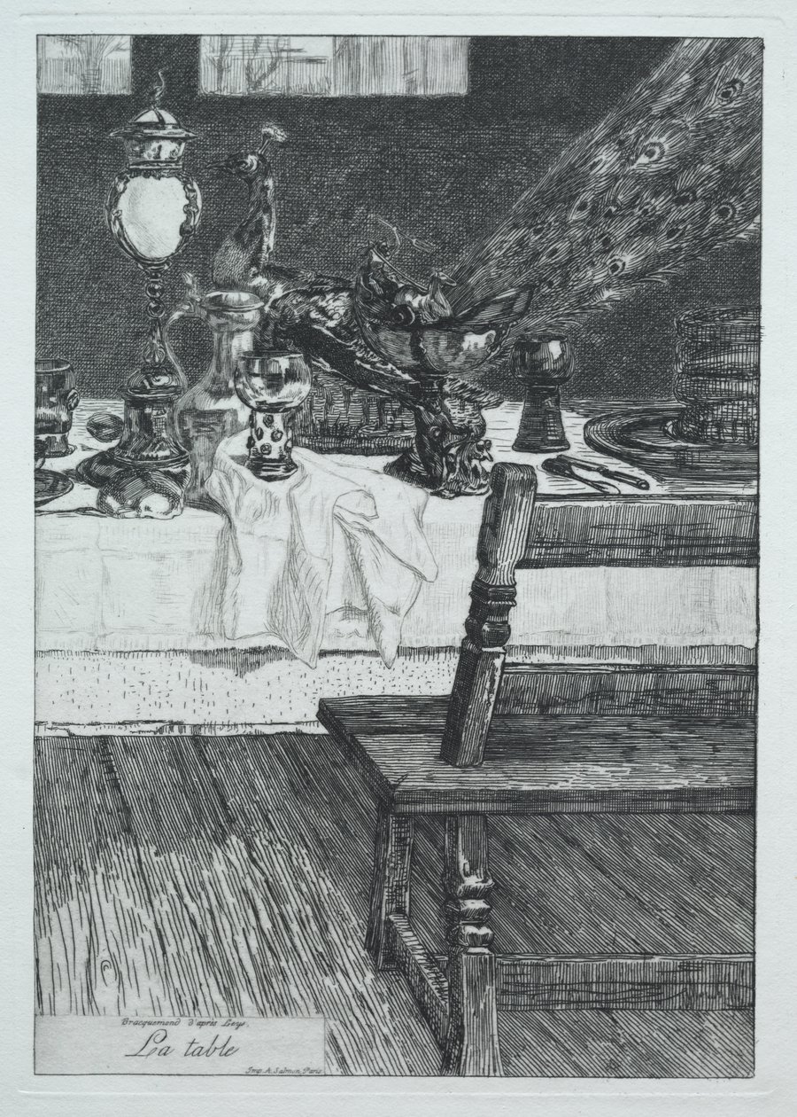 Stůl podle H. Leyse od Felix Bracquemond