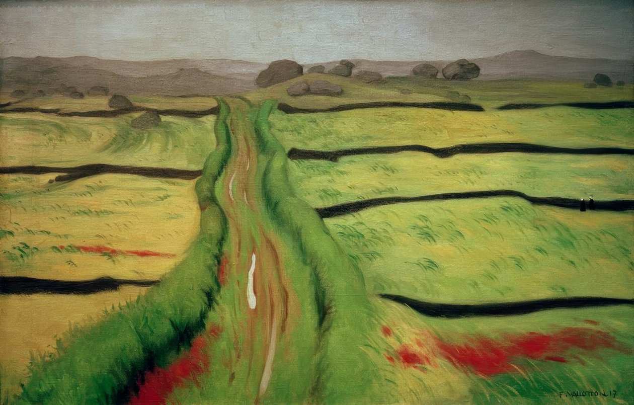 Cesta ve vřesovišti od Felix Edouard Vallotton